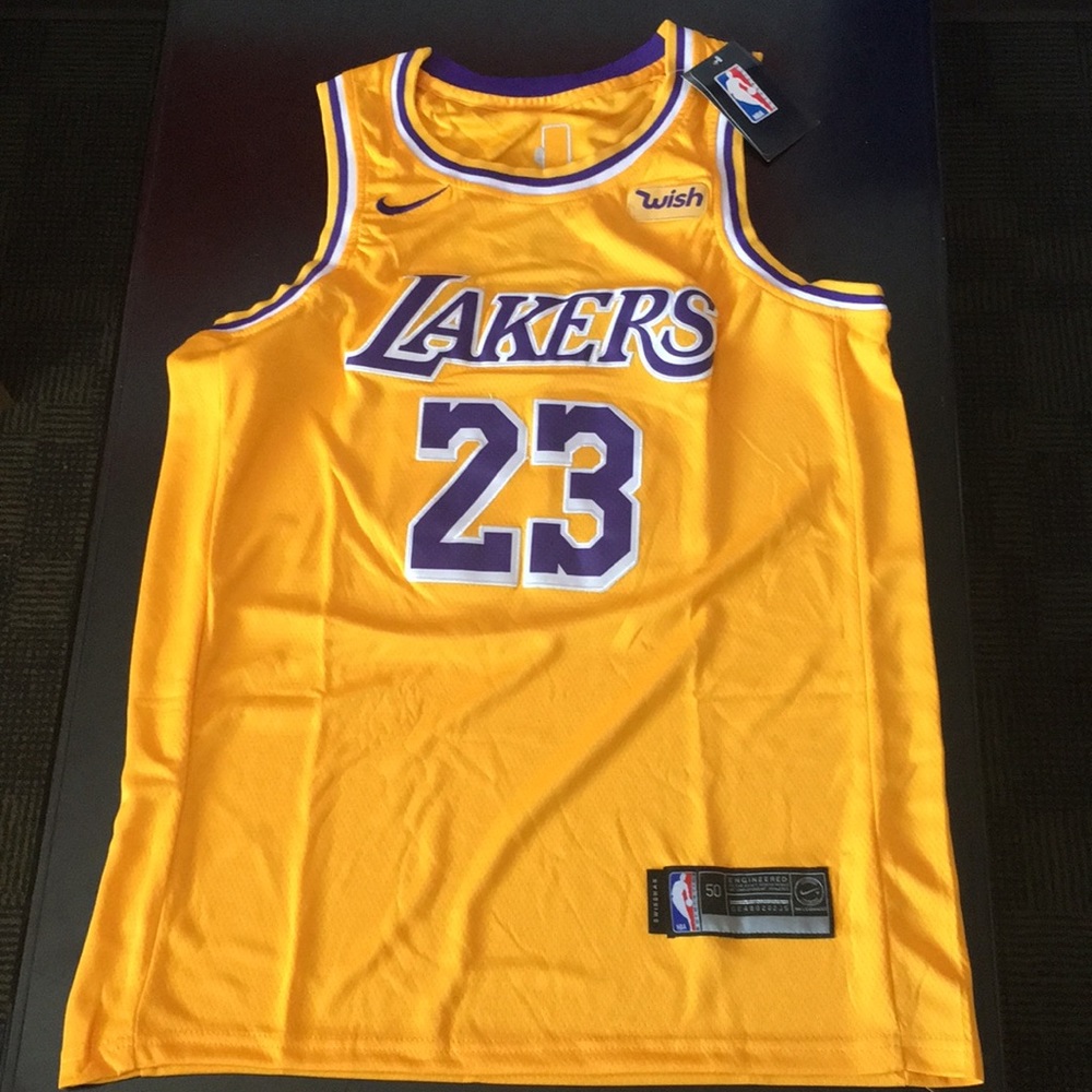 LeBron James Gold Lakers Jersey 2019